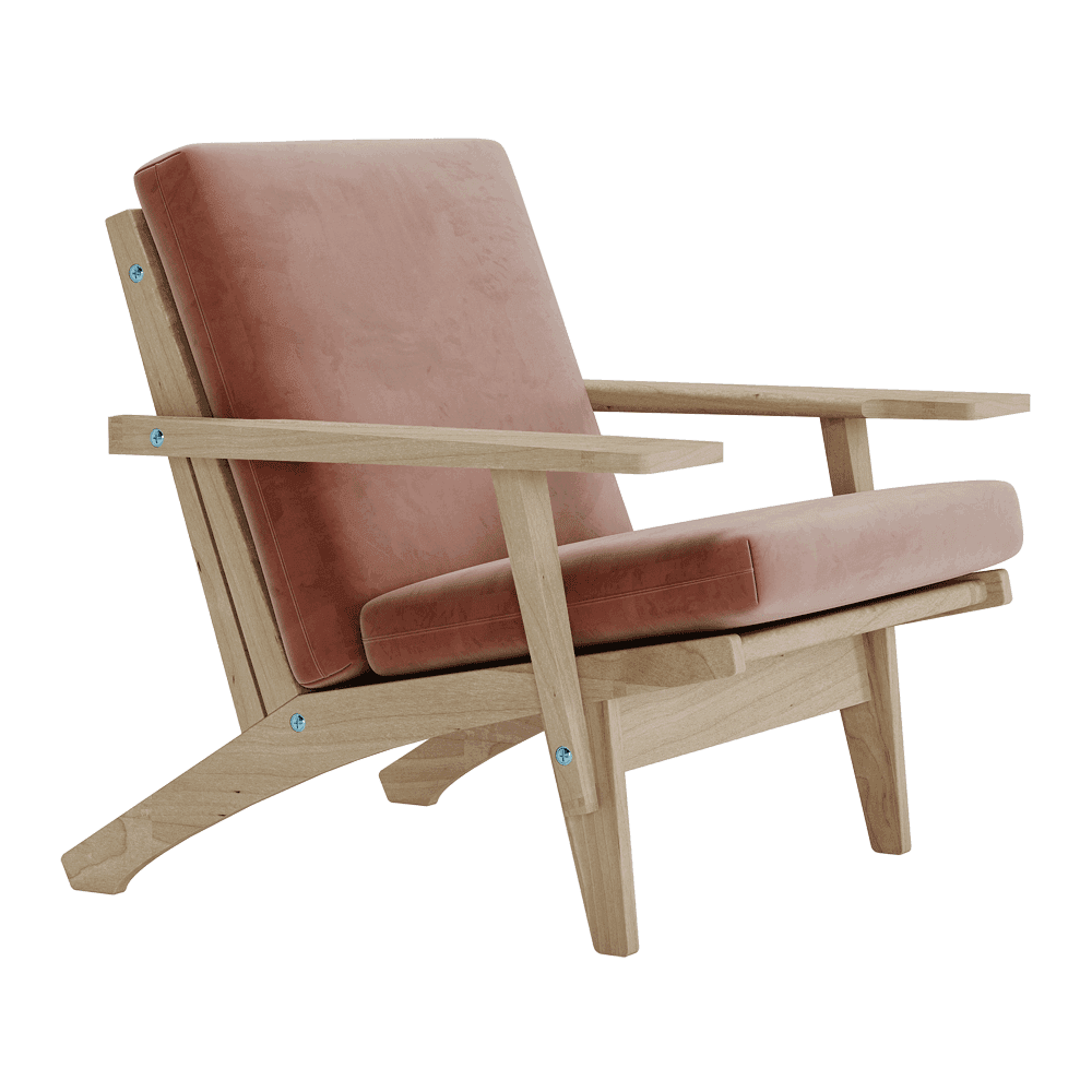 Voir l'image en plein écran Jeu de coussins pour Wegner GE 370 en velours