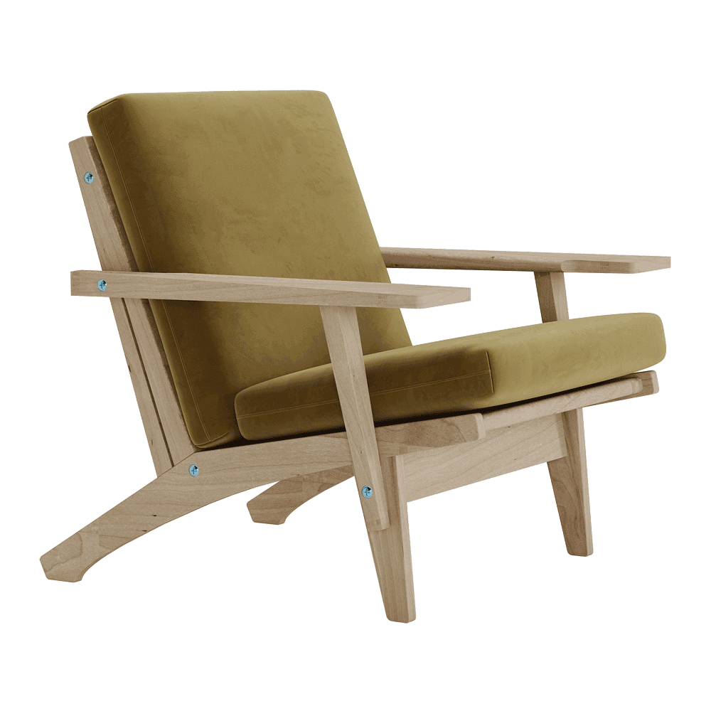 Voir l'image en plein écran Jeu de coussins pour Wegner GE 370 en velours