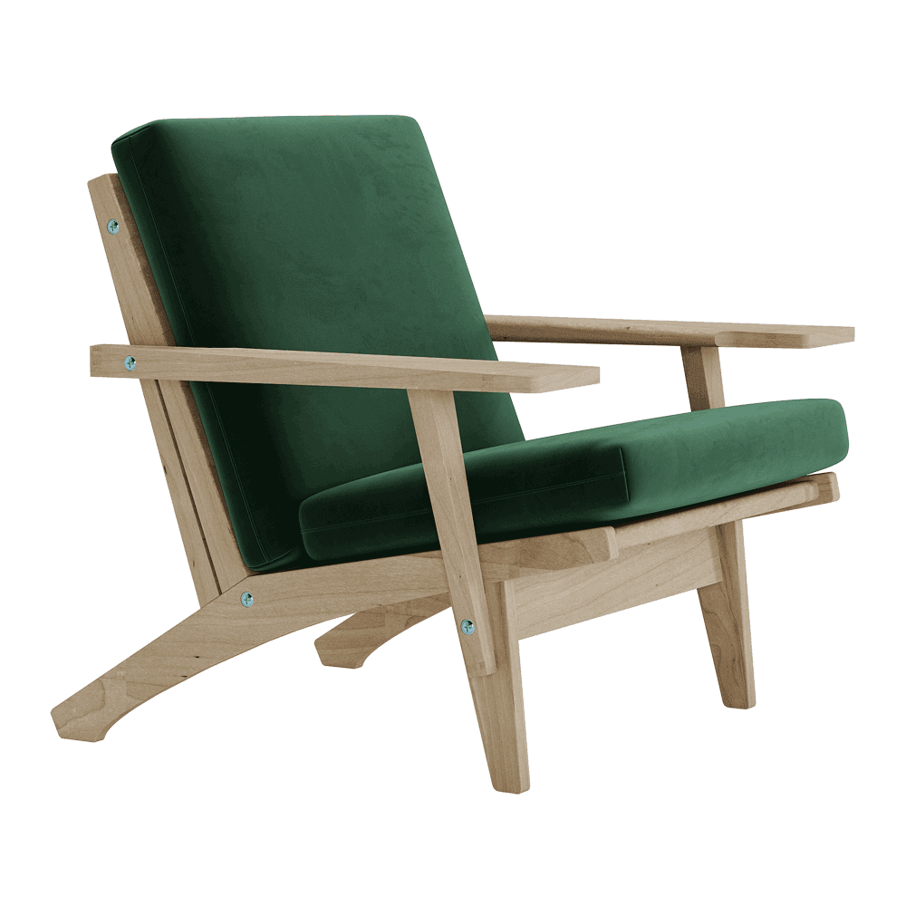 Voir l'image en plein écran Jeu de coussins pour Wegner GE 370 en velours