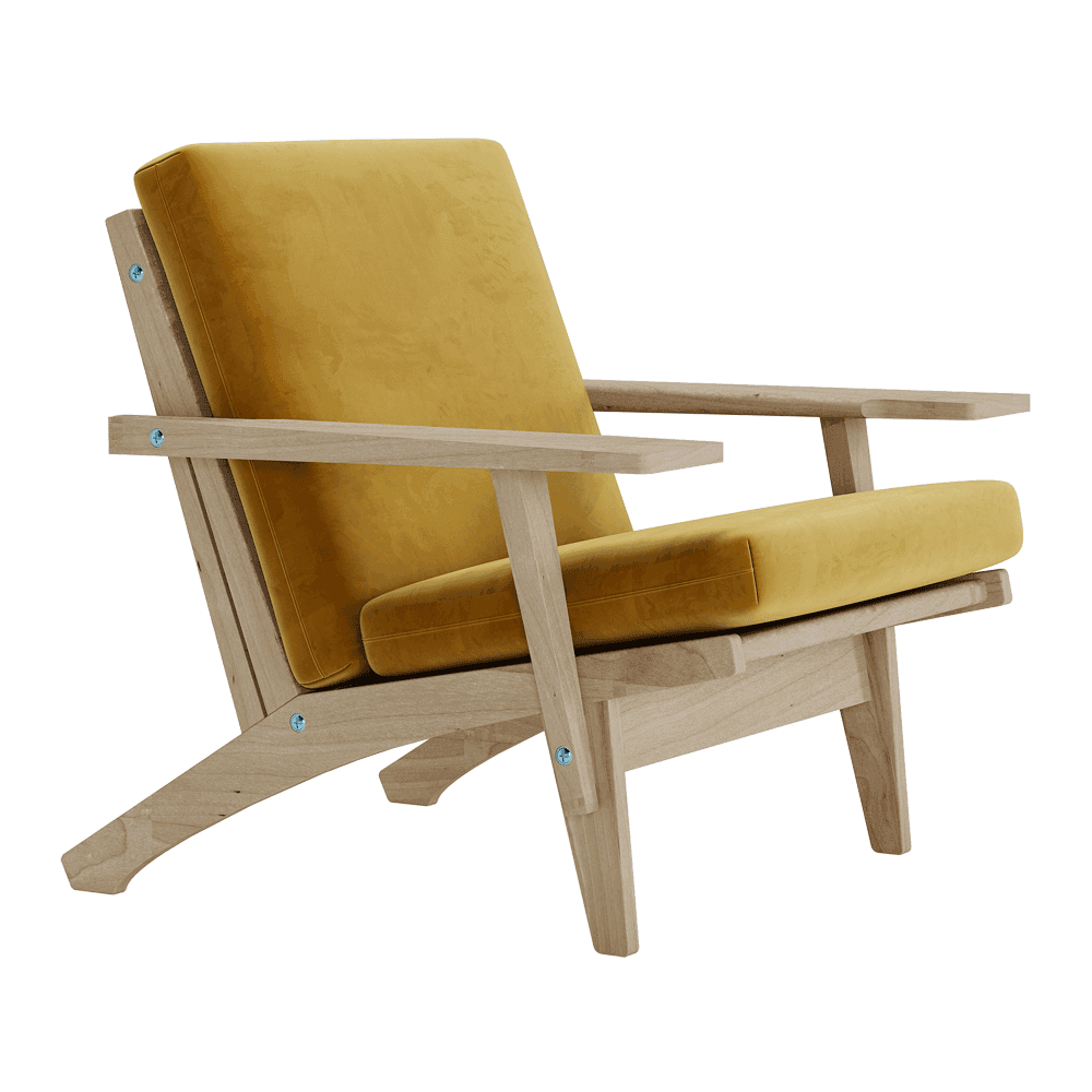 Voir l'image en plein écran Jeu de coussins pour Wegner GE 370 en velours