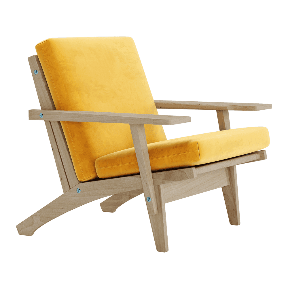 Voir l'image en plein écran Jeu de coussins pour Wegner GE 370 en velours