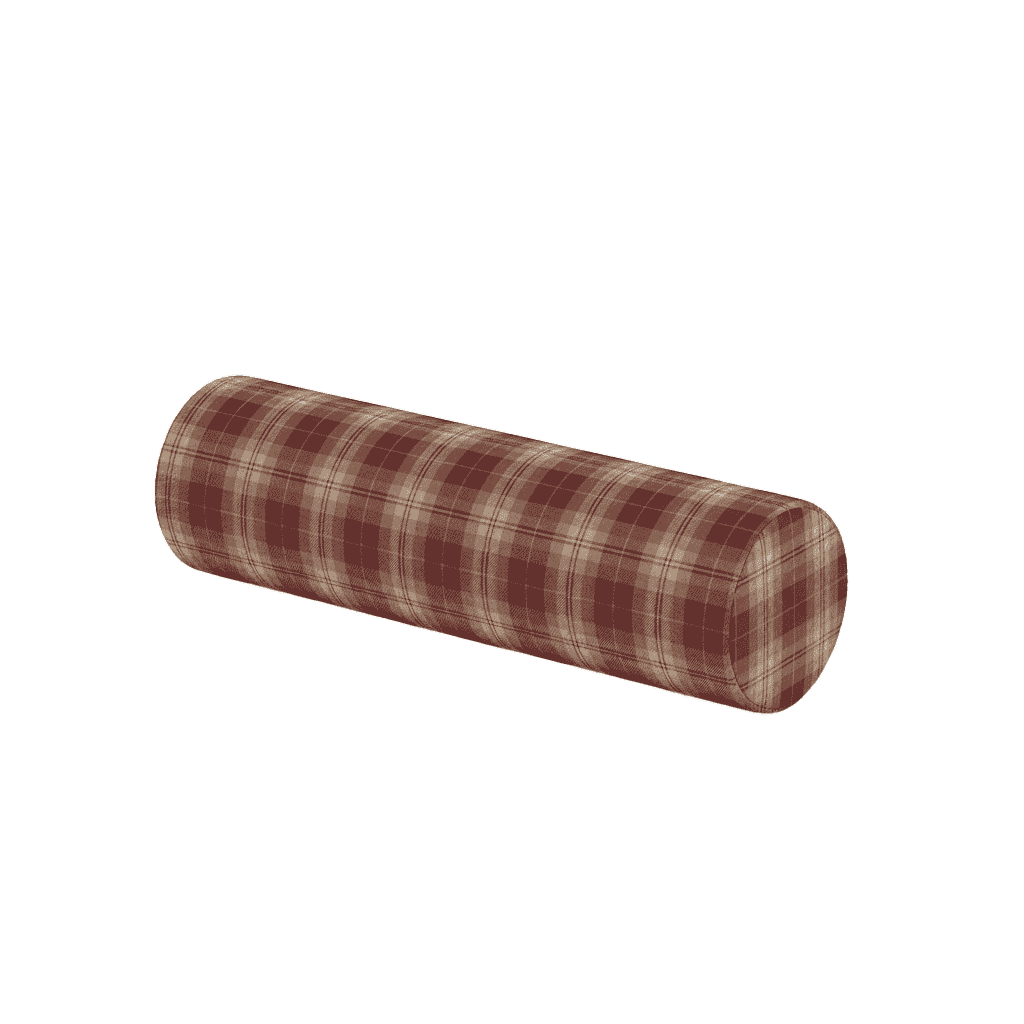Voir l'image en plein écran Coussin cylindrique sur mesure en laine à motifs