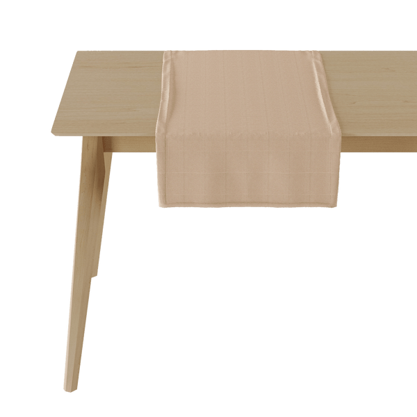 Chemin de table en coton. - Creme - D1011-