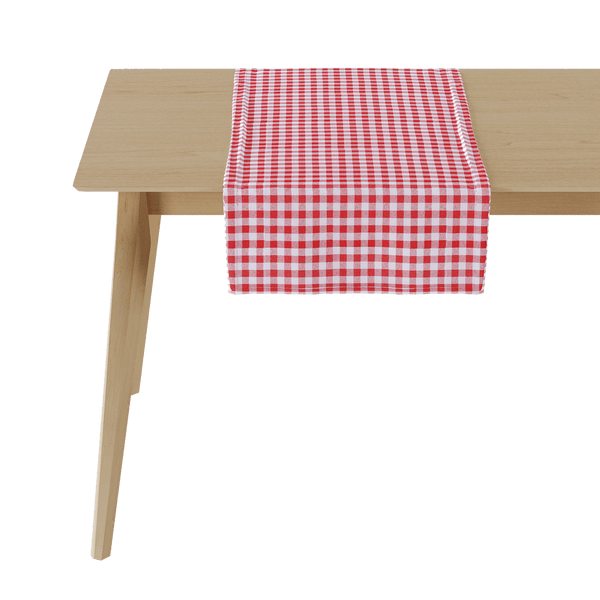 Chemin de table à carreaux - Red check - D1022-