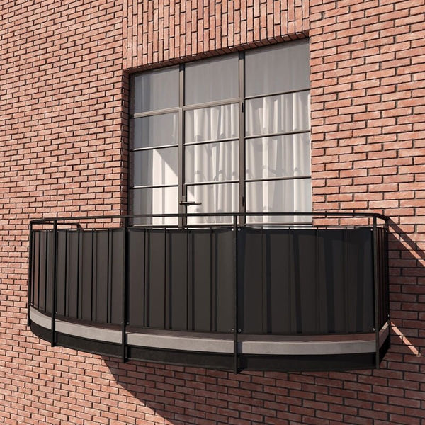 Brise vue balcon. - Sort ﹣G3009
