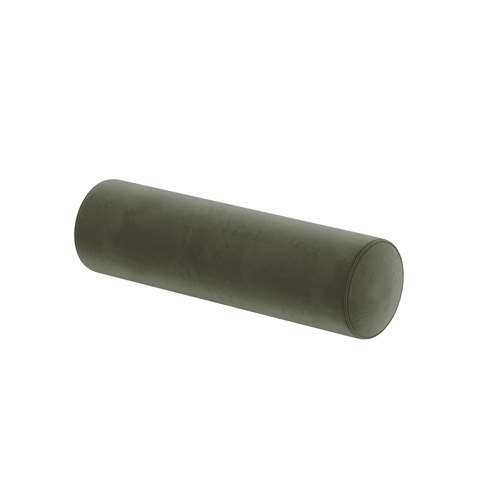 Coussin cylindrique sur mesure en velours
