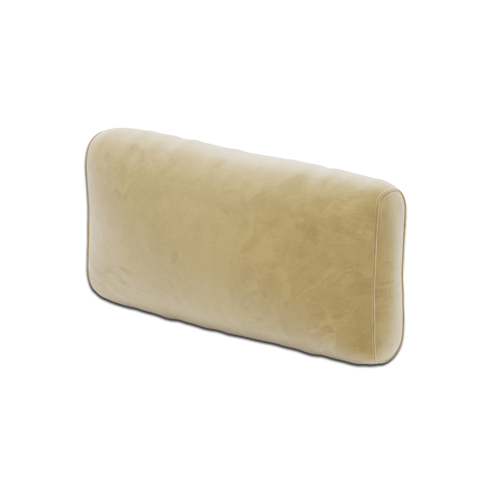 Coussin de dossier souple sur mesure en Velour