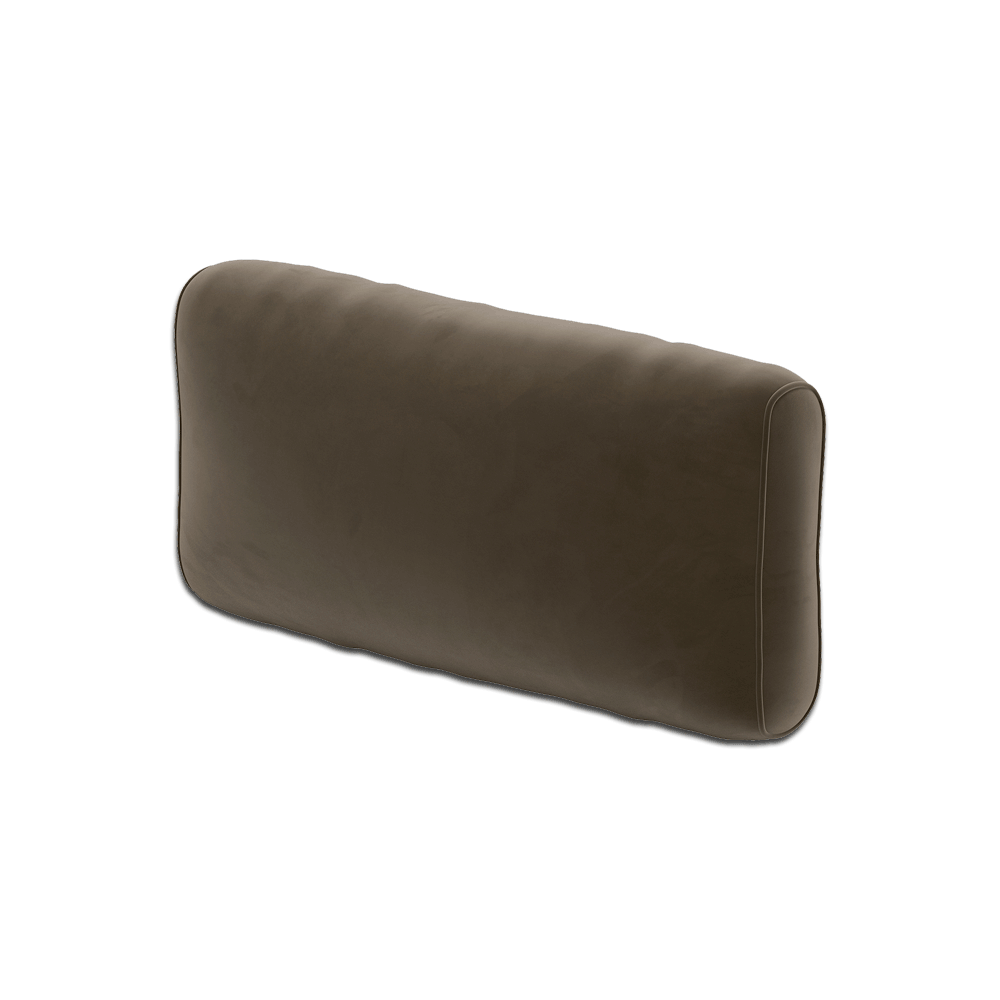 Coussin de dossier souple sur mesure en Velour