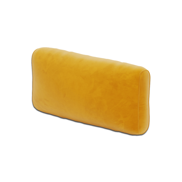 Coussin de dossier souple sur mesure en Velour - Honey. - S6022