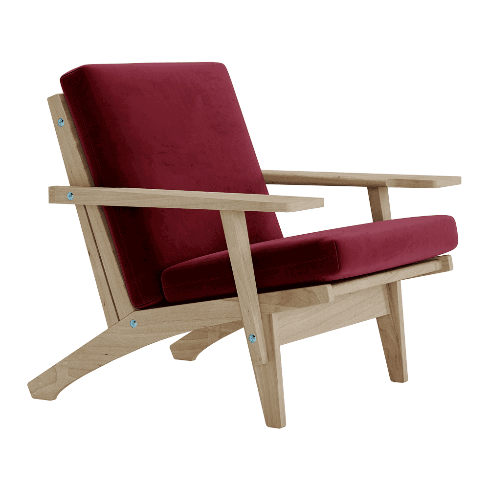 Jeu de coussins pour Wegner GE 370 en velours