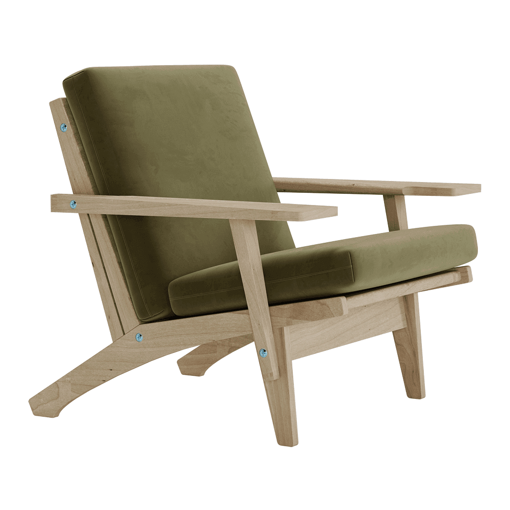 Jeu de coussins pour Wegner GE 370 en velours