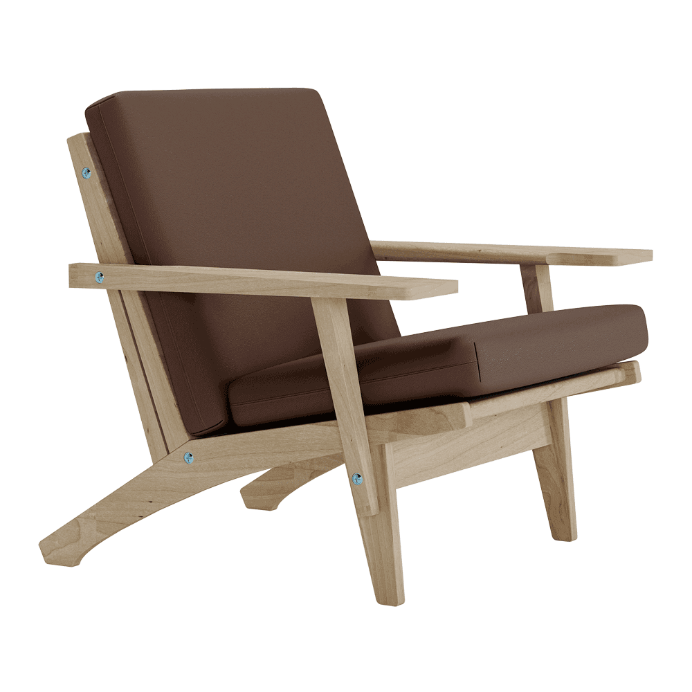 Jeu de coussins pour Wegner GE 370 en cuir