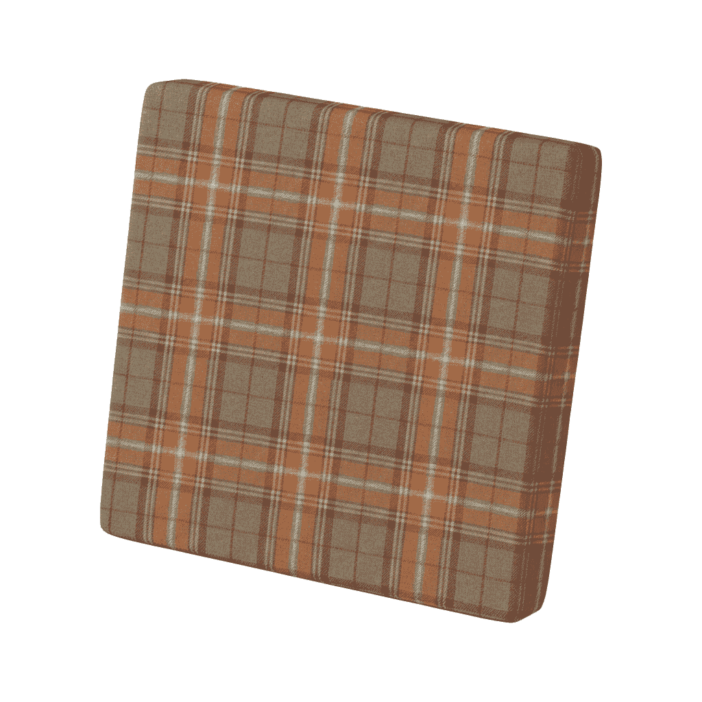Coussin de dossier sur mesure en laine à motifs