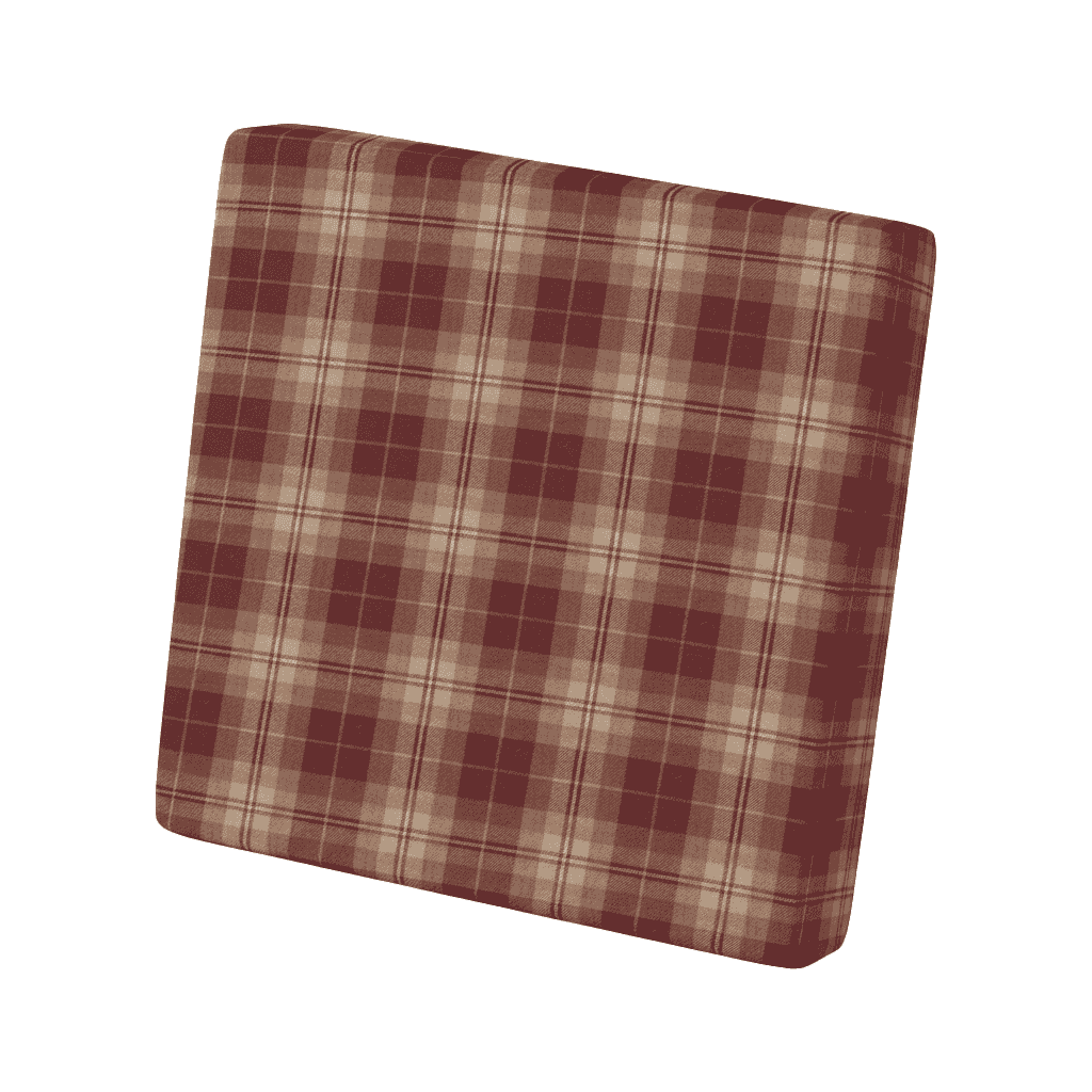Coussin de dossier sur mesure en laine à motifs