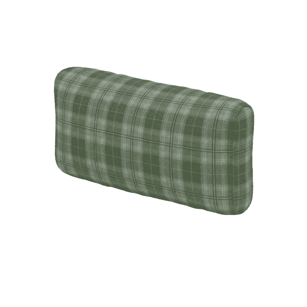 Coussin de dossier souple sur mesure en laine à motifs
