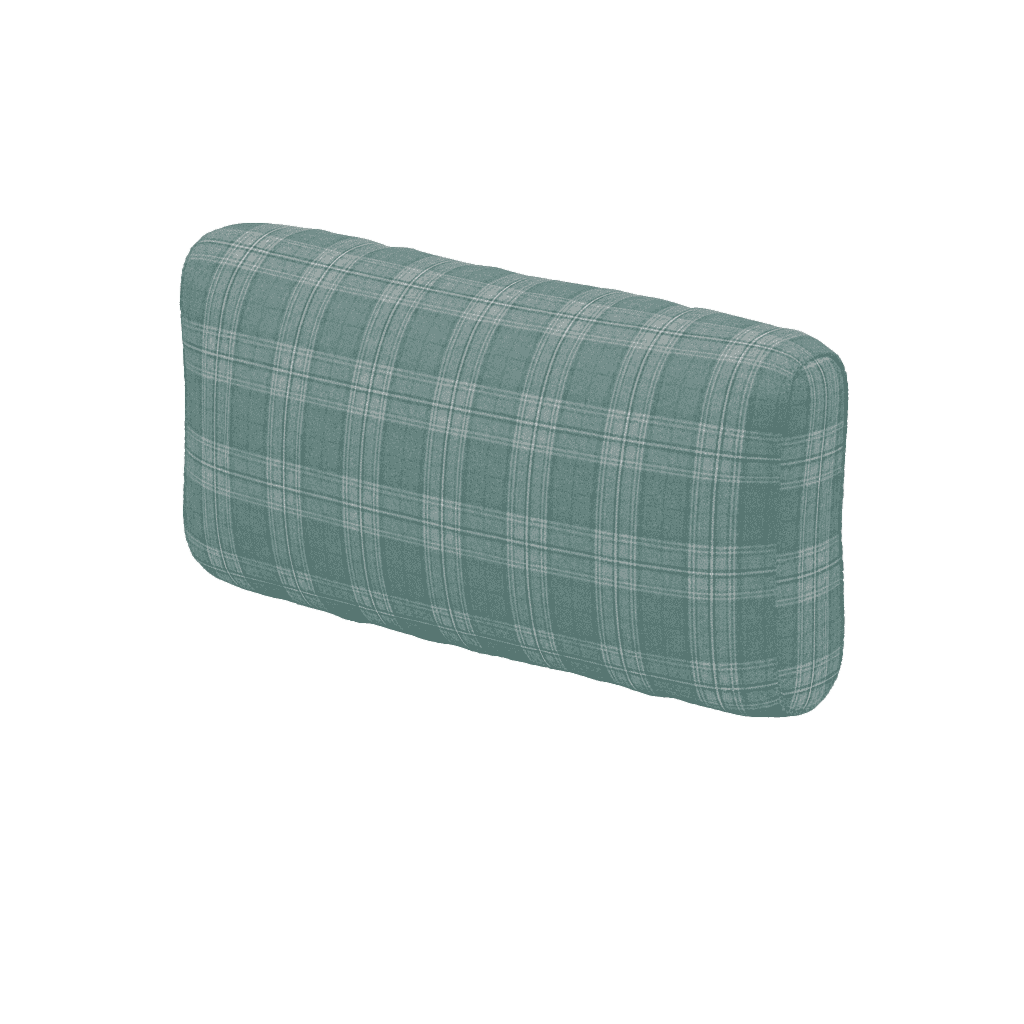 Coussin de dossier souple sur mesure en laine à motifs