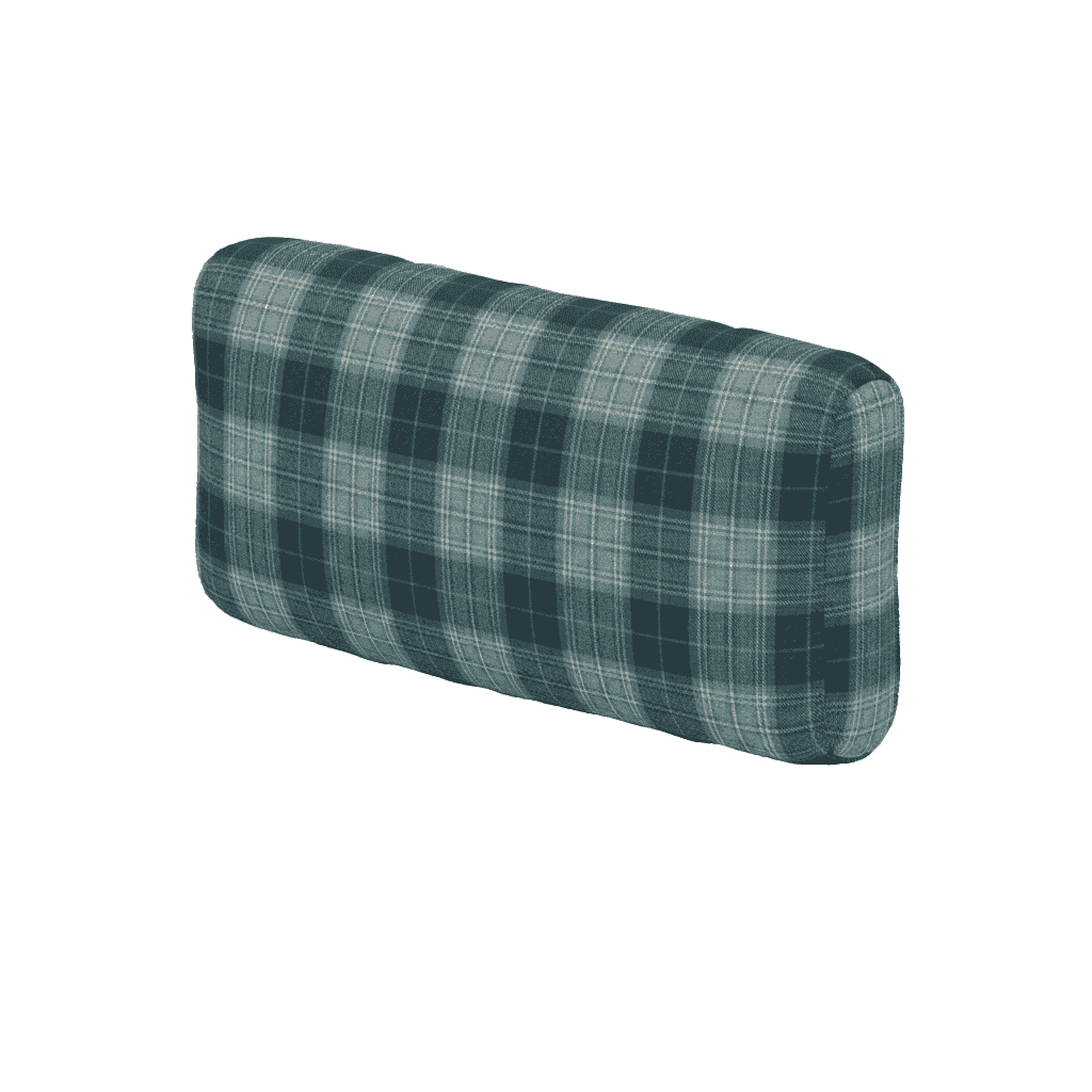 Coussin de dossier souple sur mesure en laine à motifs