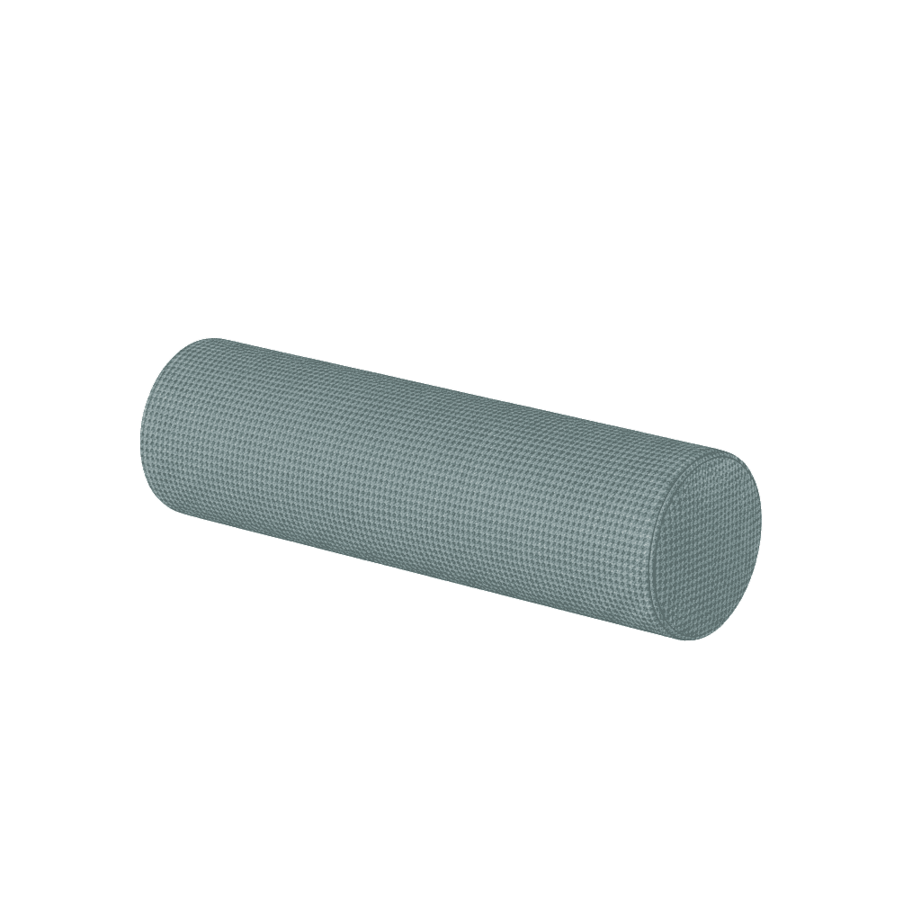 Coussin cylindrique sur mesure en laine à motifs