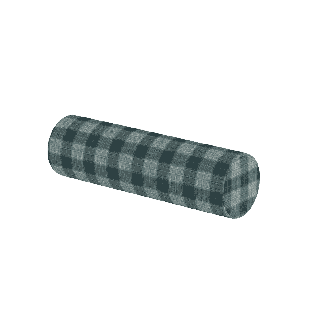 Coussin cylindrique sur mesure en laine à motifs
