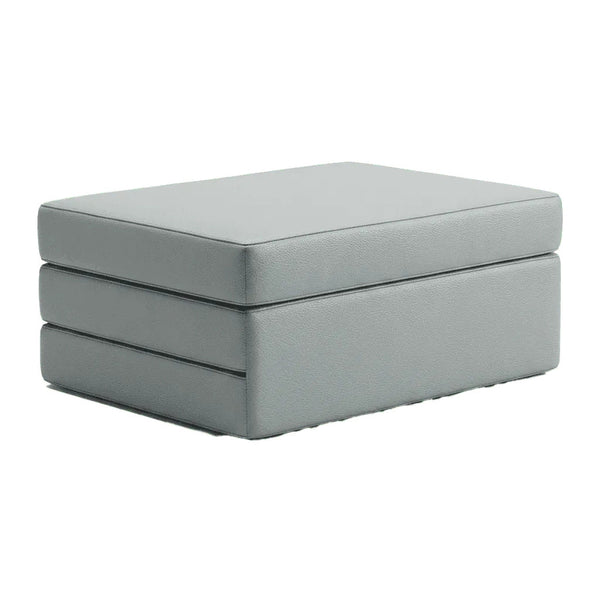 Matelas pliable sur mesure en similicuir - Aluminium - S3104
