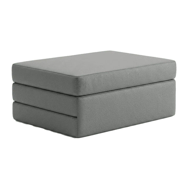 Matelas pliable sur mesure en similicuir - Chrome - S3105