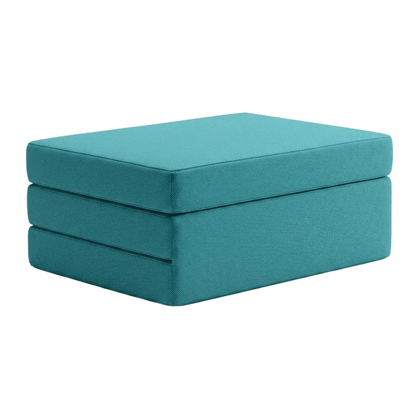 Matelas pliable sur mesure en Sunbrella - Turquoise - S4229