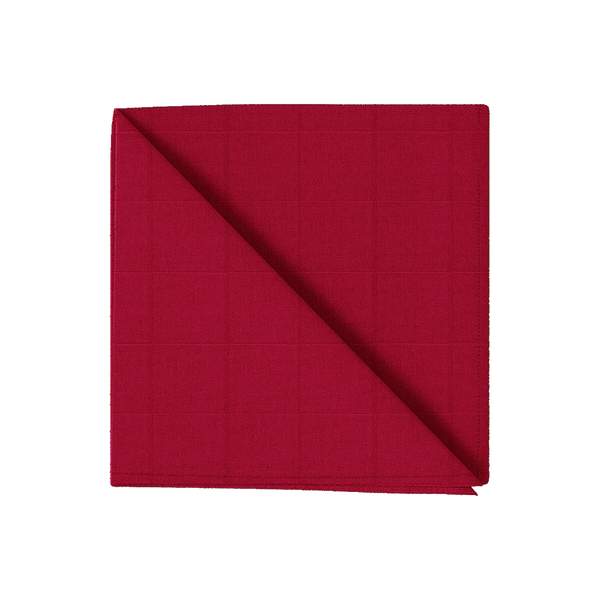 Serviette de table en coton. - Bordeaux - D1012,