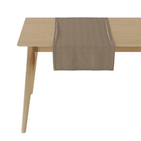 Chemin de table Jacquard - Nutmeg brown - D1052-