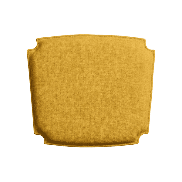 Coussin en cuir CH24 - Curry - S8107
