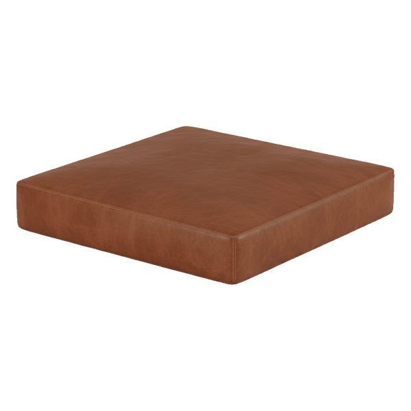 Coussin en cuir - Cognac - S3000