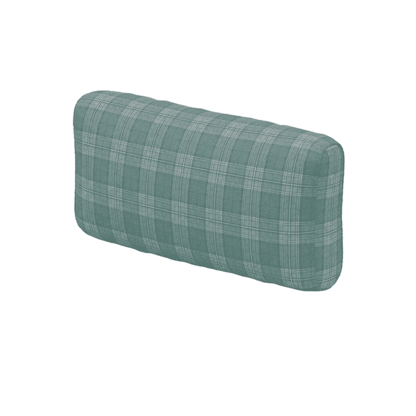 Coussin de dossier souple sur mesure en laine à motifs - Arctic Mist - S7208