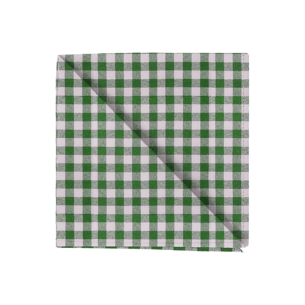 Serviette à carreaux - Green check - D1020,